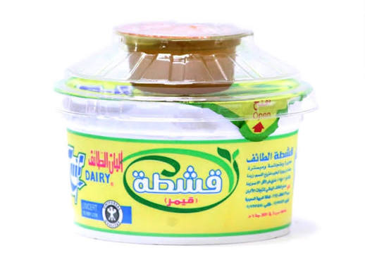 قشطة الطائف مع العسل