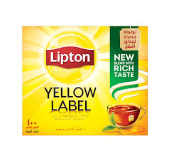 شاي ليبتون العلامه الصفراء١٠٠ كيس